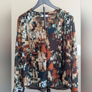 Calvin Klein Abstract Print Blouse